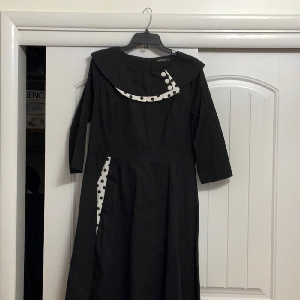 Dress, size 2XL, Black & White